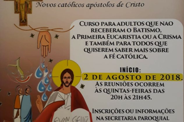 Inscrições abertas para a Catequese de adultos
